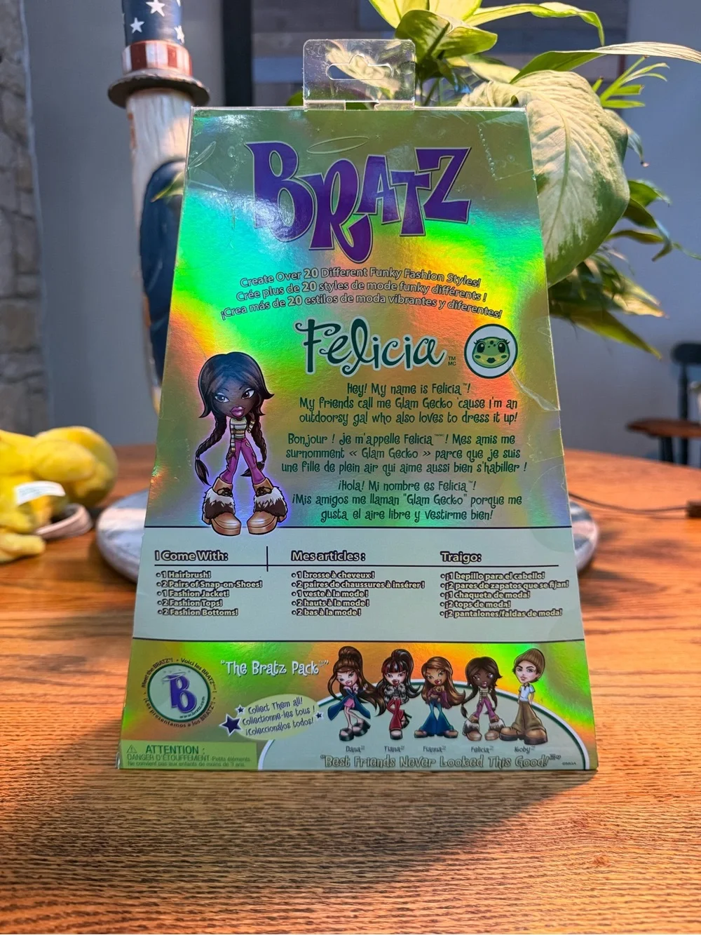 Bratz Original Series 3 Felicia Fashion Doll in Brown Skin Tone with Pink Outfit